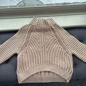 Free people, tan sweater, only worn twice
